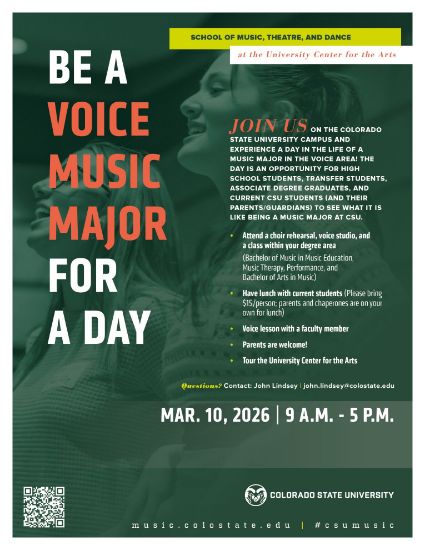 2026 Be A Voice Major For A Day promotional poster