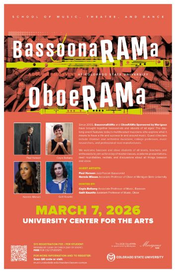 2026 BassoonaRAMa and OboeRAMa poster